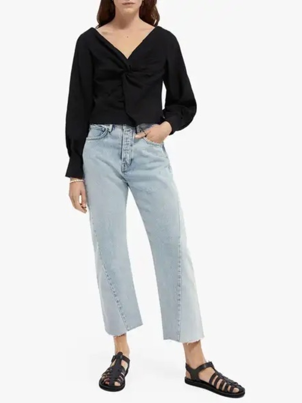 SCOTCH & SODA knot textured blouse!